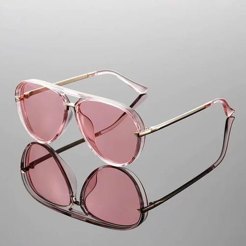 Aurora Transparent Aviator Sunglasses